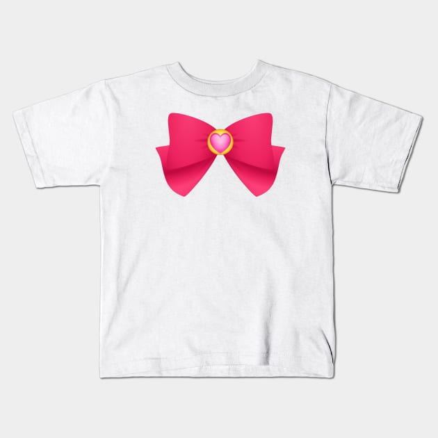 Sailor Chibimoon-inspired Ribbon Kids T-Shirt by curiousQ